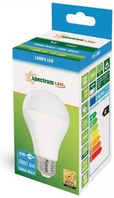 Toolight Toolight, LED žiarovka E27 230V, 9W, 980lm, 6000K, WOJ+14612, studená biela, OSW-02221