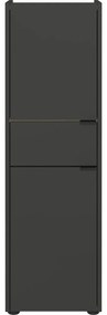 Antracitová vysoká kúpeľňová skrinka 34x111 cm Forano – Germania