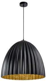 Luster na lanku TELMA 1xE27/60W/230V pr. 70 cm čierna/zlatá