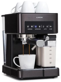 Klarstein Arabica Comfort  kávovar s portafiltrom, 1350 W, 20 bar, 1,8 l, dotykový ovládací panel