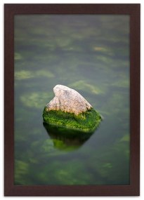 Gario Plagát Kameň vo vode Farba rámu: Bez rámu, Rozmery: 20 x 30 cm