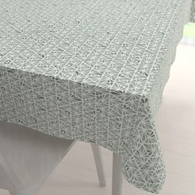 Biante Bavlnený obdĺžnikový obrus Sandra SA-627 Pastelovo zelená mozaika na bielom 120x140 cm