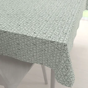 Biante Bavlnený obdĺžnikový obrus Sandra SA-627 Pastelovo zelená mozaika na bielom 50x100 cm