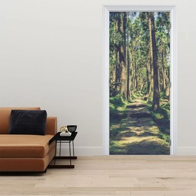 Fototapeta na dvere - Cesta medzi stromami (95x205cm)