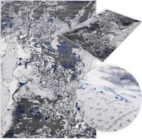 Koberec Dywilan Stylish 16 svetlosivý / modrý