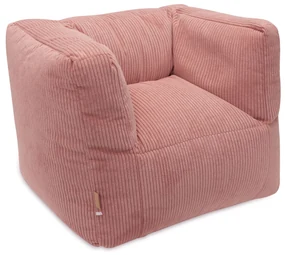 Kreslo detské Beanbag Corduroy Wild Rose