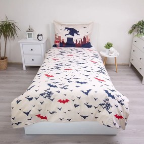 Bavlnené detské obliečky na jednolôžko 140x200 cm Batman "Gotham's Knight" – Jerry Fabrics