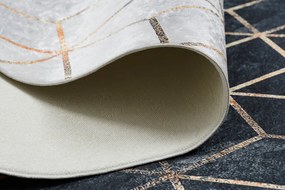 Dywany Łuszczów, Kusový koberec ANDRE Geometric 1171, 120x170, čiernobiela, chodba / predsieň