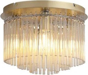 Searchlight 55620-320CP-Stropné svietidlo SWIZZLE 5xE14/60W/230V pr. 32 cm zlatá