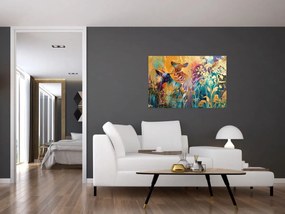 Obraz - Abstraktná maľba prírody (90x60 cm)