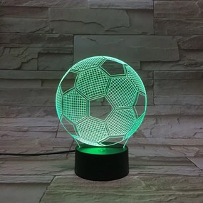 3Dmix 3DL-BTB041 – 3D LED nočná lampa - Futbalová lopta (Bluetooth reproduktor - farba biela)