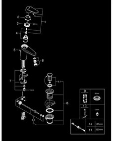 GROHE 3319020E - Umývadlová batéria EURODISC COSMOPOLITAN veľkosť S chróm