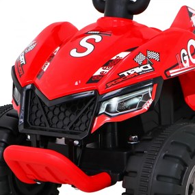 Ramiz Detská elektrická štvorkolka na batérie červená + motor 25W