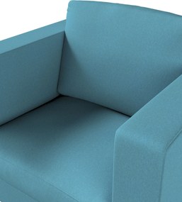 Poťah na kreslo Karlanda, krátky farba produktu modrá látka zapletaná