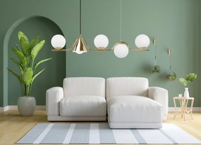 Toolight Toolight, stropné svietidlo 5xE27 APP1662-5CP, zlatá lesklá, OSW-04129