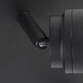 Inteligentný kúpeľňový reflektor čierny IP44 vrátane 3 WiFi GU10 - Ducha