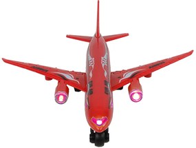 LEAN TOYS Červené dopravné lietadlo