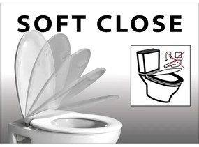 Sapho - Záchodová doska SoftClose EDITA biela