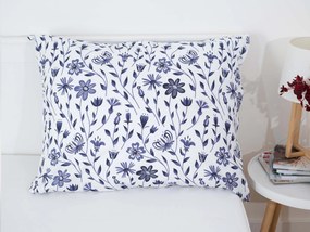 Bavlnená obliečka na vankúš Renforcé 70 × 90 cm – Lúčne kvety