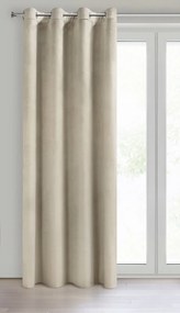 ZATEMŇOVACÍ ZÁVES NA KRÚŽKOCH ROSA 140X250 CM SVETLOBÉŽOVÁ