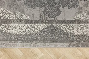Koberec Allora Plus B826A ornament, sivý / strieborný