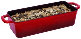 Silvercrest®  Liatinový hrniec/forma na chlieb Premium (obdĺžnikový tvar, červená)  (100393138)