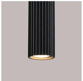 Čierne závesné svietidlo Gleam – Sollux