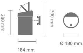 Brabantia Kôš Touch Bin 3L Lesklá oceľ