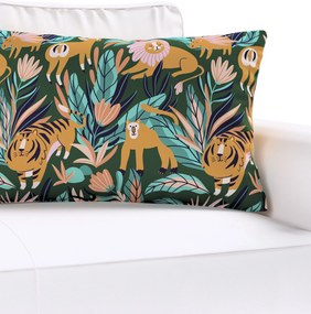 Karin - jednoduchá obliečka, 60x40cm farba produktu oranžová látka vzorované