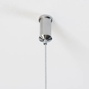 Brilagi - LED Luster na lanku MILLA 15xG9/3W/230V lesklý chróm/dymová