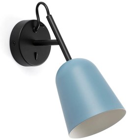 FARO 28274 - Nástenná lampa STUDIO 1xE14/8W/230V modrá/čierna