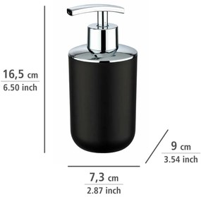 Čierny dávkovač mydla Wenko Brasil
