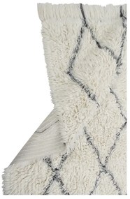 Krémový prateľný ručne tkaný vlnený koberec 200x300 cm Berber Soul – Lorena Canals