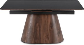 PROXIMA.store - Rozkladací jedálenský stôl LIZBONA FARBA: čierna, konštrukcia: orech