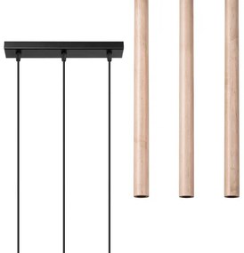 Sollux SL.1267 - Luster na lanku PASTELO 3xG9/8W/230V drevo