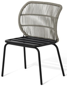 Stolička s textilným výpletom