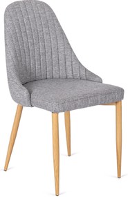 PROXIMA.store - Čalúnená jedálenská stolička TORINO FARBA: čierna