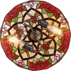 Brilagi - Tiffany vitrážový luster na reťazi GARLAN 2xE27/60W/230V