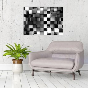 Sklenený obraz - Kocky (70x50 cm)