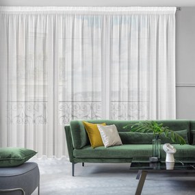ZÁCLONA NA PÁSKE VANESA 300X270 CM BIELA