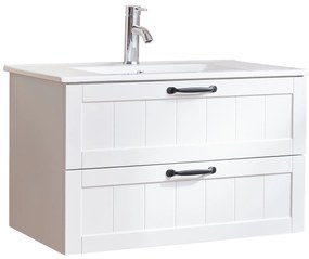 Závesná skrinka pod umývadlo Houseland Lavia 80 cm biela