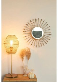 Stolová lampa v zlatej farbe White Label Lena