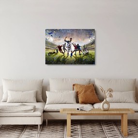 Sklenený obraz - Futbal (70x50 cm)