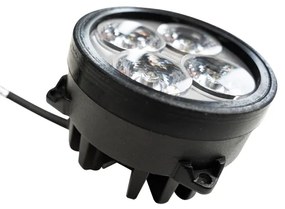 LED Bodové svietidlo pre traktor BLACK LED/20W/10-30V IP69 5700K okrúhly