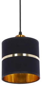 Luster na lanku ASSAM 3xE27/60W/230V čierna