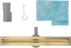 Rea Neox Slim Pro, odtokový žľab 70cm, zlatá lesklá, REA-G2718