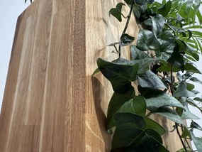 Dekorstudio Elegantný drevený dubový kvetináč do interiéru aj exteriéru 60x20x20cm