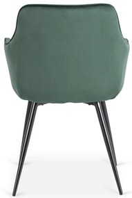 Stolička STAR zelená velúrová