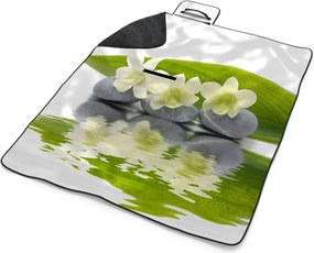 Sablio Plážová deka Biela orchidea: 200x140 cm