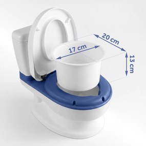 Ricokids Detský nočník s melódiou RK-290 biely a modrý